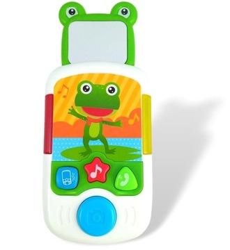 ОБРАЗОВАТЕЛЬНЫЙ ТЕЛЕФОН ДЛЯ МАЛЫШЕЙ СВЕТОВАЯ ЗВУКОВАЯ ЛЯГУШКА