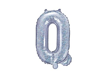 Balon foliowy Litera ''Q'', 35cm, holograficzny FB2H-Q-018