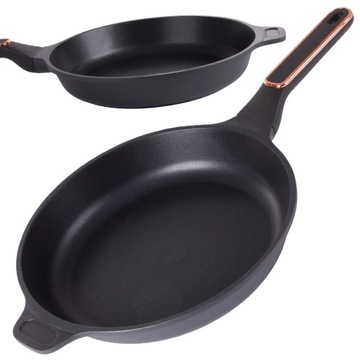 DUŻA PATELNIA DO SMAŻENIA POWŁOKA NIEPRZYWIERAJĄCA INDUKCJA GAZ 28cm XL