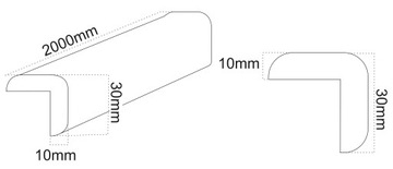 Мягкая пенопластовая лента - Защита мебели Safe Protection - Белая 2 м