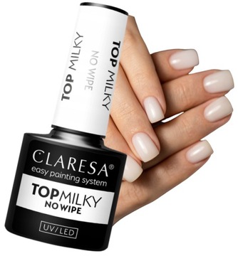 CLARESA TOP MILKY MLECZNY NO WIPE 5G BABY BOOMER HYBRYDOWY BEZ PRZECIERANIA