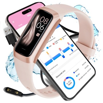 SMARTWATCH ZEGAREK PULS SPORT DAMSKI FIT AMOLED