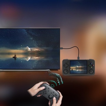 ИГРОВАЯ КОНСОЛЬ РЕТРО IPS WIFI 5G 64 ГБ ЧЕРНАЯ ДЛЯ ANBERNIC RG35XX H