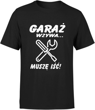 PREZENT DLA MECHANIKA KOSZULKA MĘSKA GARAŻ WZYWA T-SHIRT MĘSKI TSHIRT