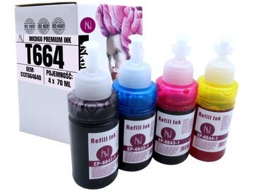 4x TUSZ 664 do EPSON ECOTANK ITS L3050 L3060 L3070