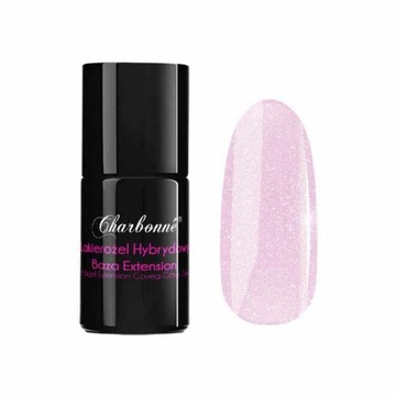 Hybryda Charbonne BaseExtension Glitter Silver 7ml