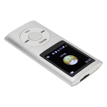 MP3 MP4 ПЛЕЕР БЕСПЛАТНЫЕ НАУШНИКИ СЕРЕБРЯНЫЕ