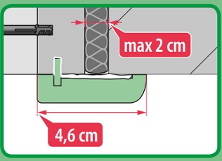 Listwy wykończeniowe Fakro LXA-W 4,6 do schodów 60x120 LME oraz LMT