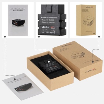 Диагностический интерфейс Vgate vLinker MC+ 4.0
