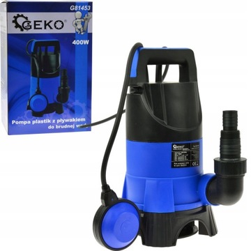 ПОГРУЖНОЙ НАСОС ДЛЯ Грязной ВОДЫ GEKO С ПОПЛАВКОМ 400 ВТ ТИП 2 G81453