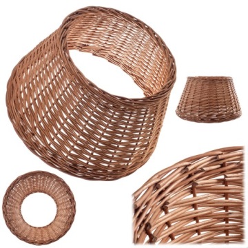 OSŁONA NA STOJAK CHOINKOWY WIKLINOWA 45 cm OSŁONKA POD CHOINKĘ KOSZ BOHO