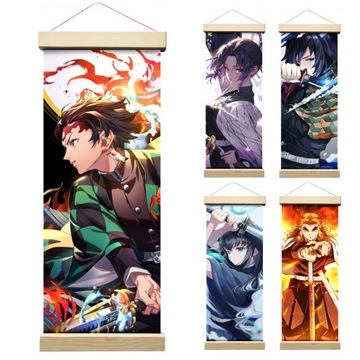 Obraz poster wall scroll - Demon Slayer - Mix wzorów