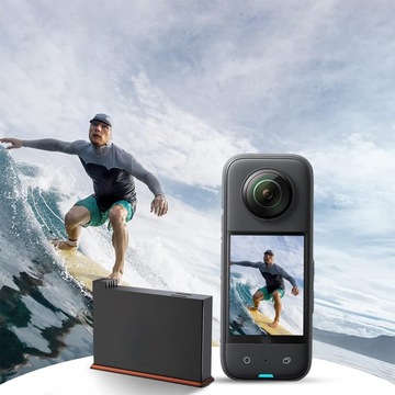 ЗАРЯДНОЕ УСТРОЙСТВО 2x АККУМУЛЯТОРНАЯ БАТАРЕЯ 1800 МАч ДЛЯ КАМЕР Insta360 One X3