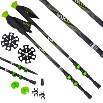 VIKING KIVI LEKKIE KIJE KIJKI TREKKINGOWE + AKCES.