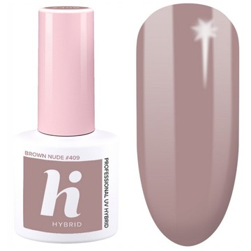 HI HYBRID LAKIER HYBRYDOWY 409 BROWN NUDE 5ml