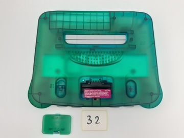 КОНСОЛЬ NINTENDO 64, ЕВРОПЕЙСКАЯ ВЕРСИЯ, ПРОЗРАЧНАЯ СИНЯЯ + ОРИГИНАЛЬНЫЕ АКСЕССУАРЫ