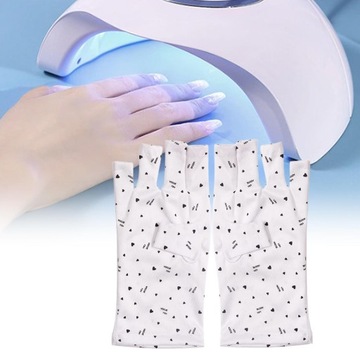 Короткие перчатки для гелевого маникюра.