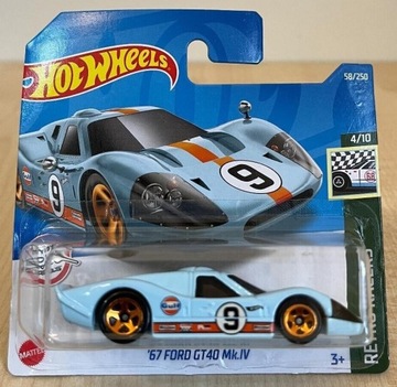 67 FORD GT40 MkIV GULF 58/250 Hot Wheels