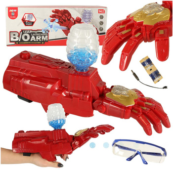 Rękawica Iron Man elektryczna na kulki żelowe