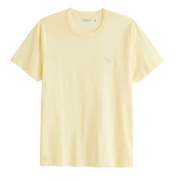 t-shirt Abercrombie&Fitch koszulka XL żółty