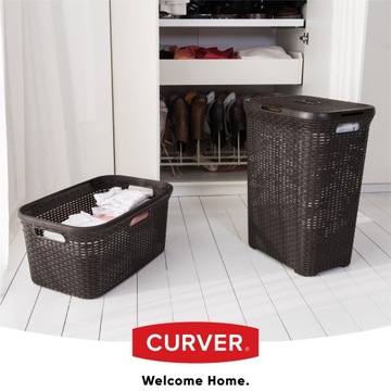 УЗКАЯ КОРЗИНА ДЛЯ БЕЛЬЯ CURVER, 40 Л