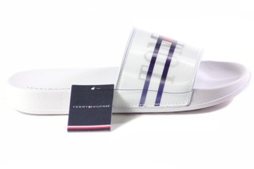 KLAPKI TOMMY HILFIGER T3B0-32276-1172100 BIAŁE