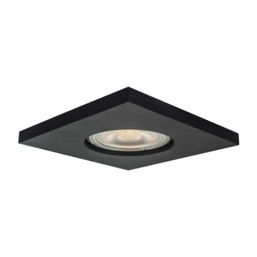 LAGOS oczko podtynkowe czarne łazienkowe IP65