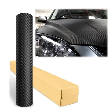 ФОЛЬГА КАРБОНОВЫЙ ШПОН УГЛЕРОДА ЧЕРНЫЙ МАТОВЫЙ ЧЕРНАЯ КРЫША КАПОТА АВТОМОБИЛЯ