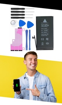 АККУМУЛЯТОР ДЛЯ APPLE IPHONE 12/12 PRO 3110 мАч MPD + МОНТАЖНАЯ ЛЕНТА