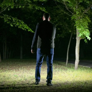 Классический ручной светодиодный фонарик 2xAA R6 1W+COB, 2 режима, лампа-фонарик