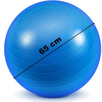 РЕАБИЛИТАЦИОННЫЙ ГИМНАСТИЧЕСКИЙ МЯЧ 65 СМ НАСОС ДЛЯ ФИТНЕСА ТРЕНИРОВКИ БОЛЬШОЙ