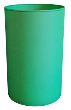 Wazon CYLINDER szklany wysoki TUBA ZIELONY MAT