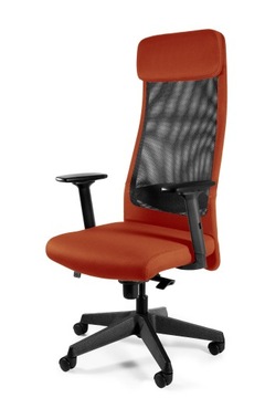Krzesło Ergonomiczne ARES MESH Pomarańczowe Fotel