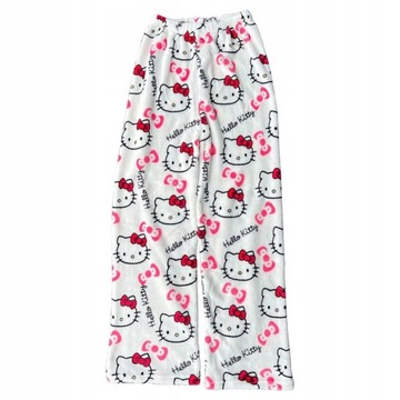 Hello Kitty Flannel Piżama Damskie ciepłe spodnie, S