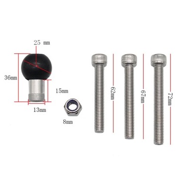 КРЕПЛЕНИЕ ВИНТА М8 НА 1 ДЮЙМ К ОСНОВАНИЮ ШЕЙКИ РАМЫ