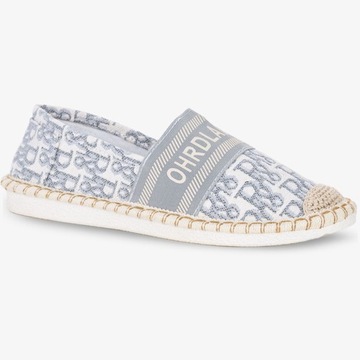 Эспадрильи скользит на женских с надписями, плетеными R 39