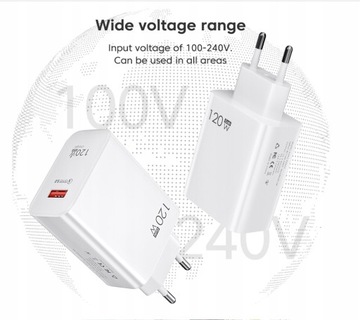 120W SZYBKA ŁADOWARKA SIECIOWA + 1M KABEL