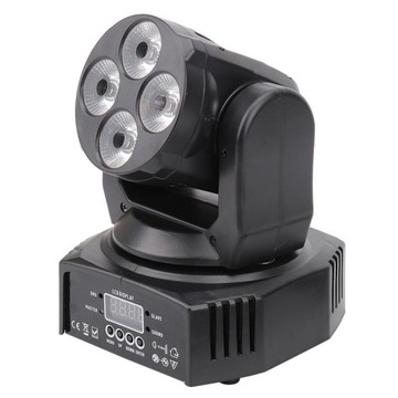 ДВИЖУЩАЯСЯ ГОЛОВКА СВЕТОДИОДНАЯ ГОЛОВКА 4x8 Вт RGBW DMX ДИСКО-СВЕТ