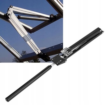 ОТКРЫТИЕ ОКОН ДЛЯ ТЕПЛИЦЫ, АВТОМАТИЧЕСКОЕ, АЛЮМИНИЕВОЕ, ЧЕРНОЕ