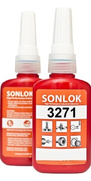 KLEJ SONLOK 3271 50ML DO GWINTÓW MOCNY CZERWONY271