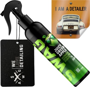 SWAG JUICY GREEN APPLE 150 ML JABŁKO ZAPACH SAMOCHODOWY + ZAWIESZKA DO AUTA
