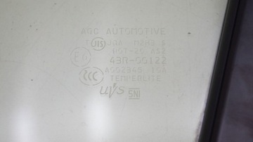TOYOTA GT86 BRZ 12- SKLO (OKNO) TROJŮHELNÍK DVEŘE PRAVÝ