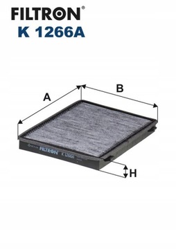 FILTRON K 1266A FILTR VENTILACE PROSTORU SPOLUJEZDCE