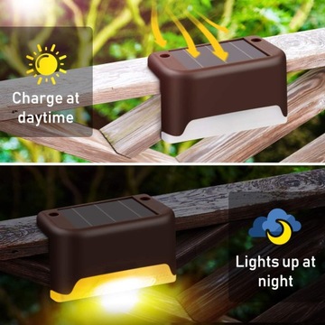 8 шт. ВОДОНЕПРОНИЦАЕМАЯ СОЛНЕЧНАЯ САДОВАЯ ЛАМПА для лестниц и т. д.