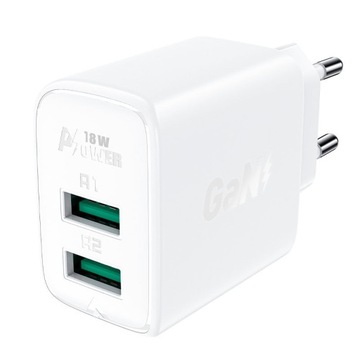 Ładowarka Sieciowa ACEFAST 2 x USB 3A QC18W A33 biała