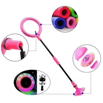 ДЕТСКАЯ СКАкалКА ДЛЯ НОГ HULA HOP SKIPPER СВЕТЯЩИЙСЯ СВЕТОДИОДНЫЙ SKIP JUMP ГИРОСКОП