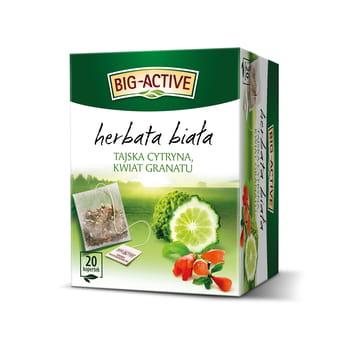 Big-Active herbata biała z tajską cytryną i kwiatem granatu (20 torebek x 1