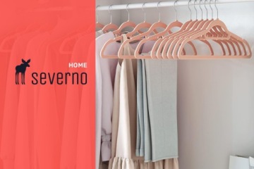 ВЕЛЮРОВЫЕ ВЕШАЛКИ ДЛЯ ОДЕЖДЫ для гардероба VELVET PREMIUM 20 шт.