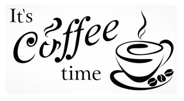 Наклейки на стену «Время кофе»