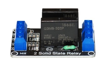 Модуль из 2-х твердотельных твердотельных реле 5В 2А